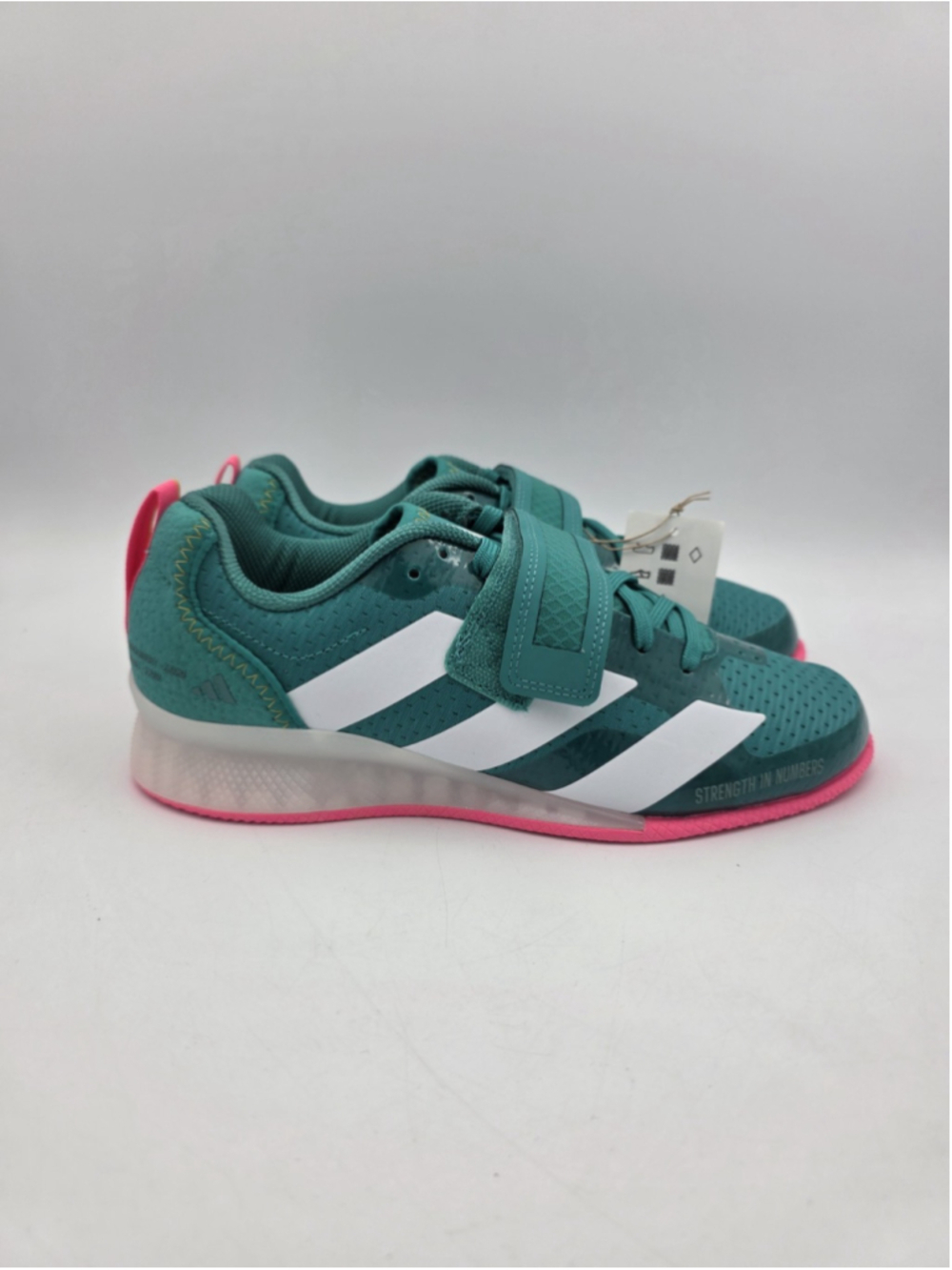 Adidas Adipower Weightlifting 3 Shoes Teal White Pink JP9871 Men's 10.5 NWT $230